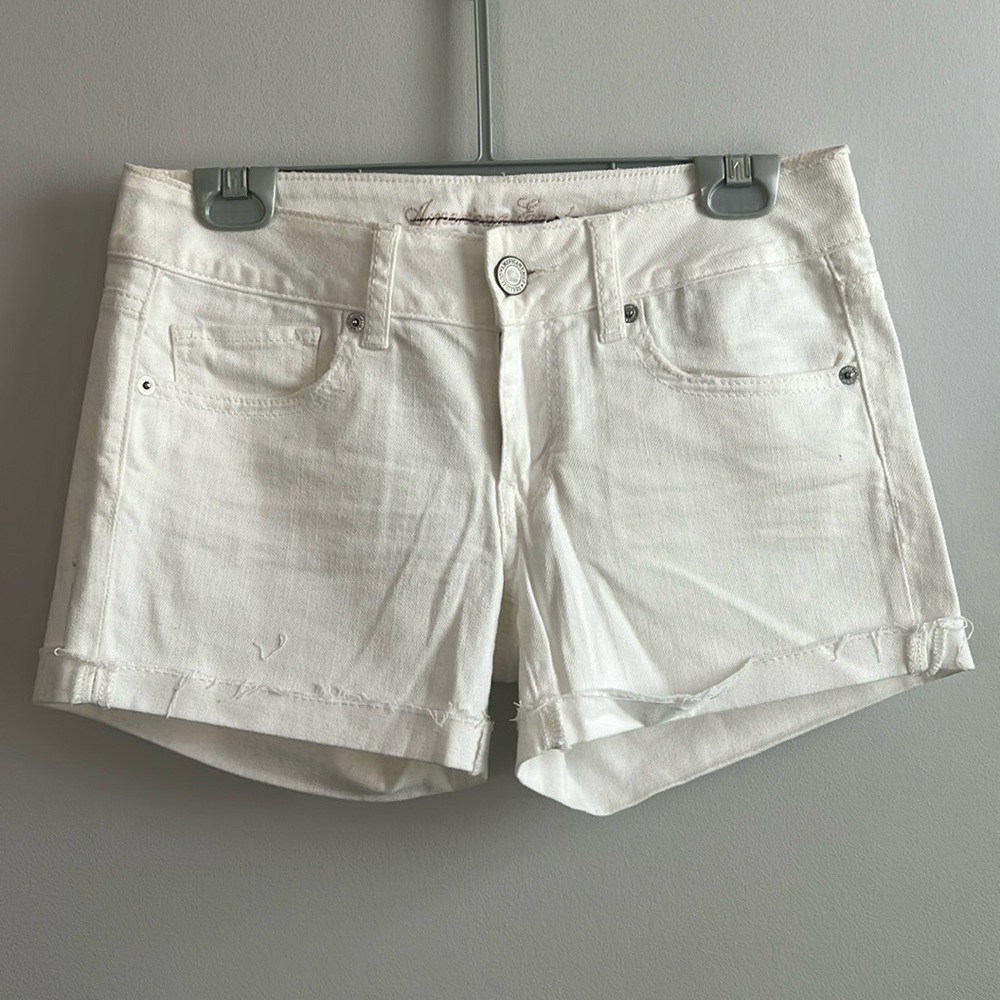 American eagle white demon shorts